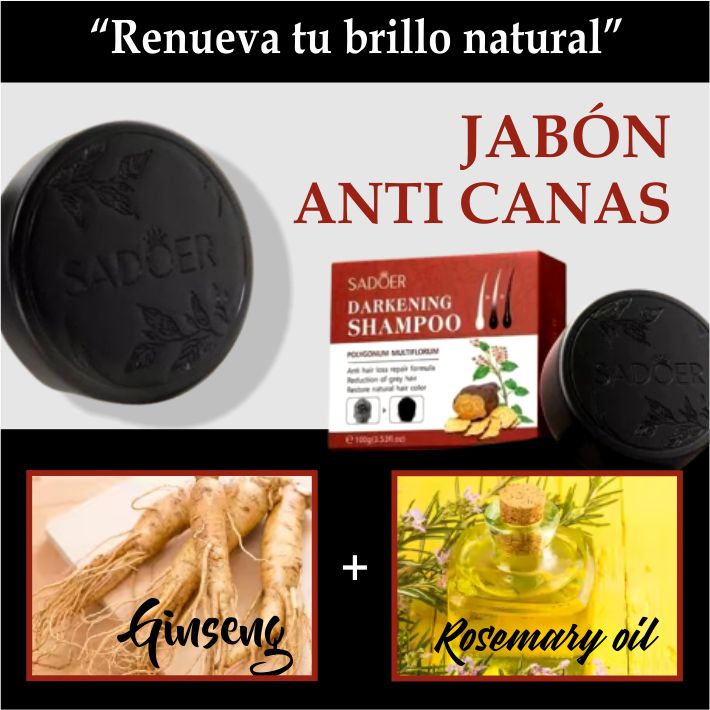 JABÓN ANTI CANAS - REJUVENECEDOR