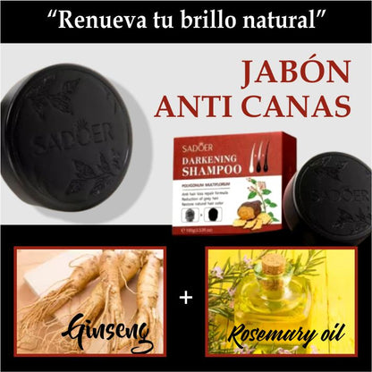 JABÓN ANTI CANAS - REJUVENECEDOR