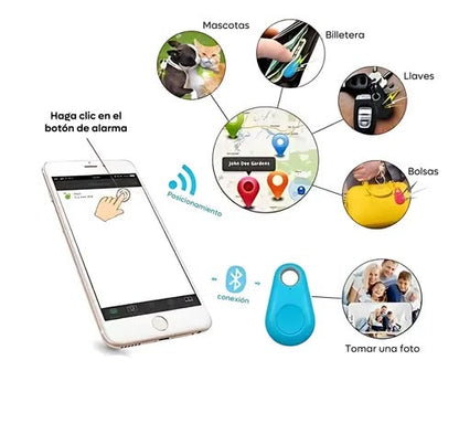 Llavero GPS Localizador Bluetooth con Alarma Antpérdida - ORIGINAL