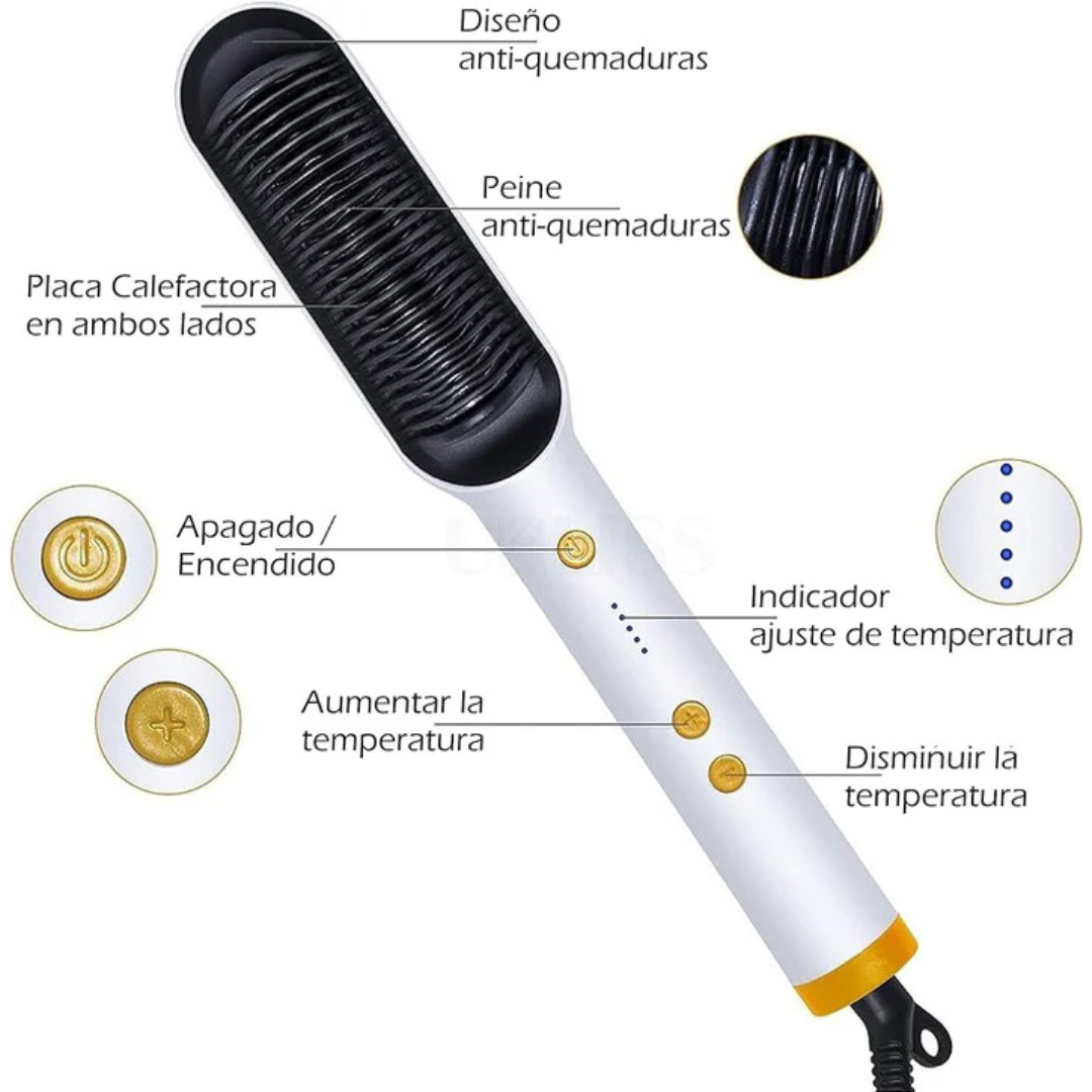 HairGlow™ Cabello suave, sedoso y manejable con una sola pasada. 💖