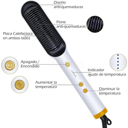 HairGlow™ Cabello suave, sedoso y manejable con una sola pasada. 💖